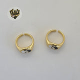 (1-3034-4) Gold Laminate - Yin and Yang Ring - BGO