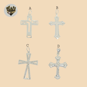 (2-1040) 925 Sterling Silver - Crosses Pendants.