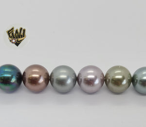 (MBEAD-25) 12mm Multi-Color Pearl- Round - Fantasy World Jewelry