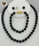 (MSET-11) Gold Laminate - Mallorca Pearls Set - BGF - Fantasy World Jewelry